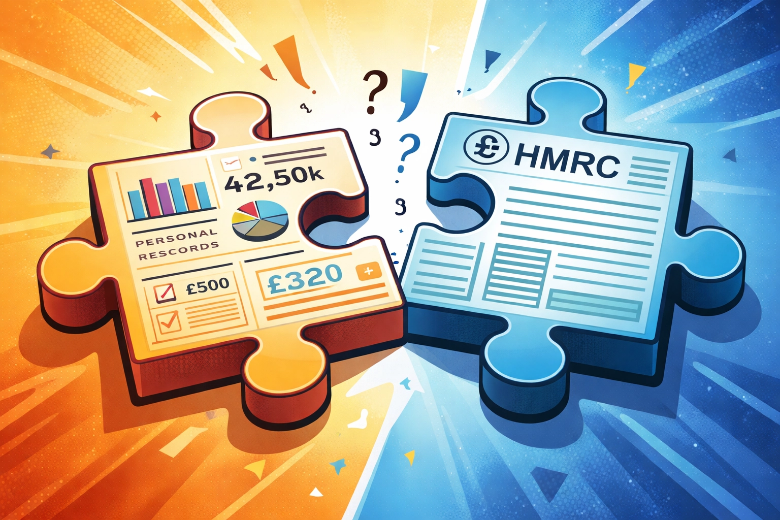 Puzzle pieces illustrating CIS subcontractor records not matching HMRC data