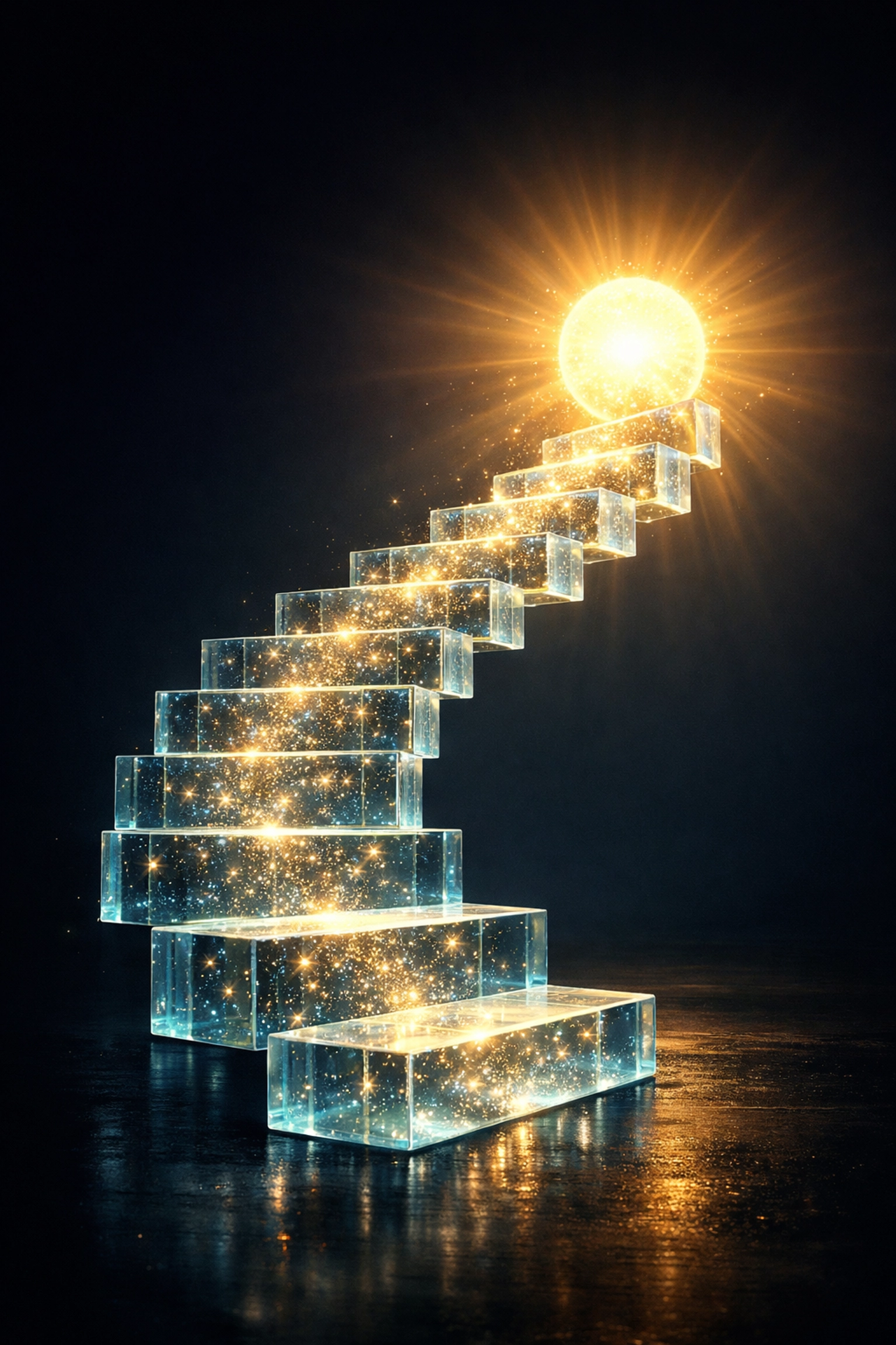 A glowing path symbolizing the roadmap to scaling a profitable side hustle and reaching income goals.