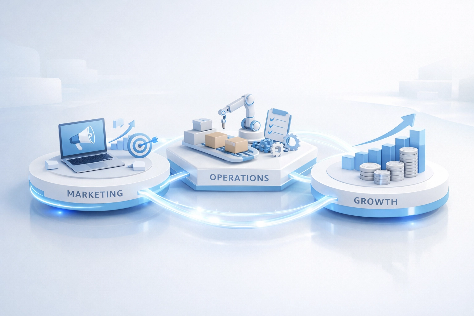 Integrated AI platform connecting marketing, operations, and growth for janitorial businesses