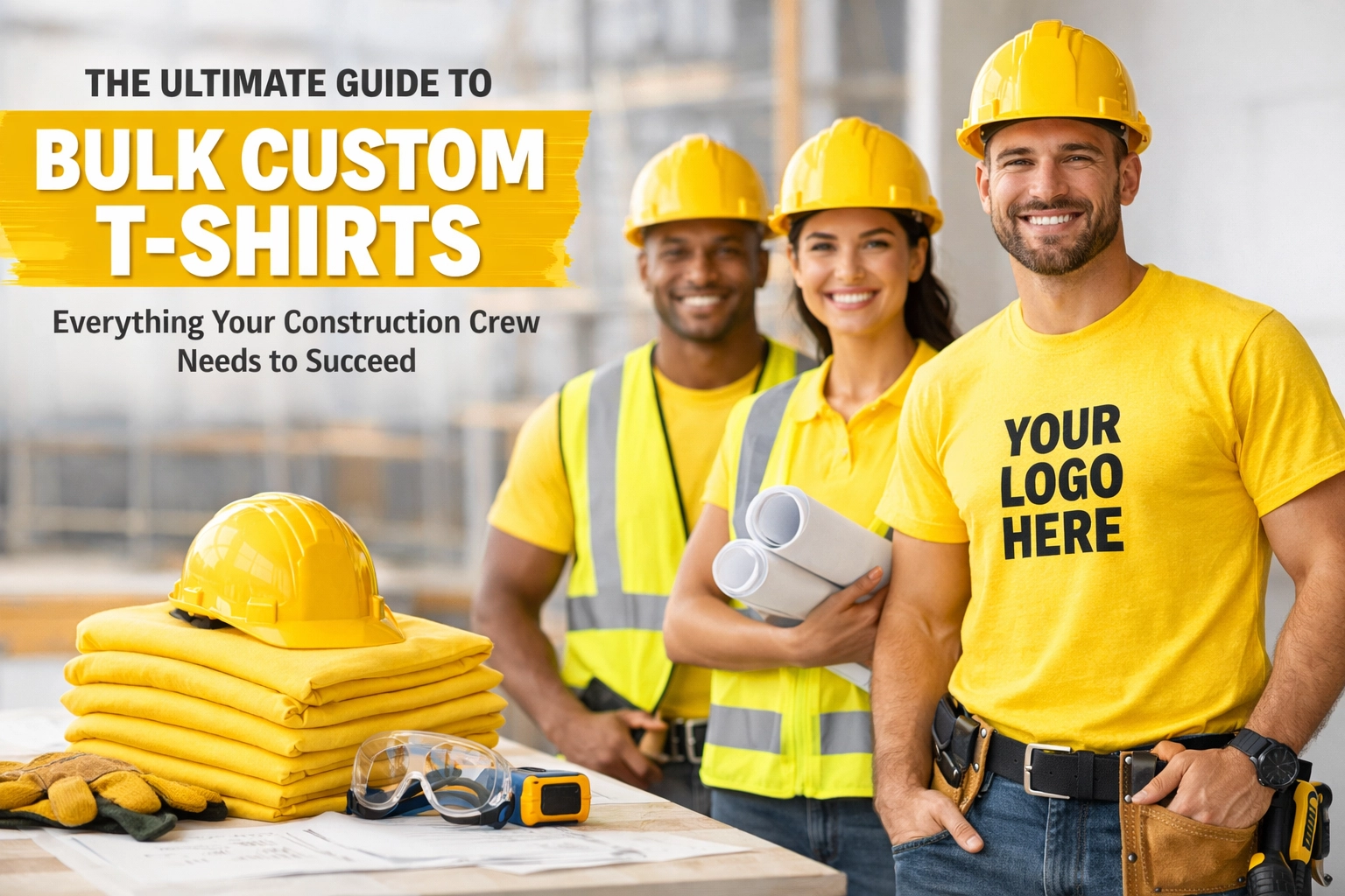 [HERO] The Ultimate Guide to Bulk Custom T-Shirts: Everything Your Construction Crew Needs to Succeed