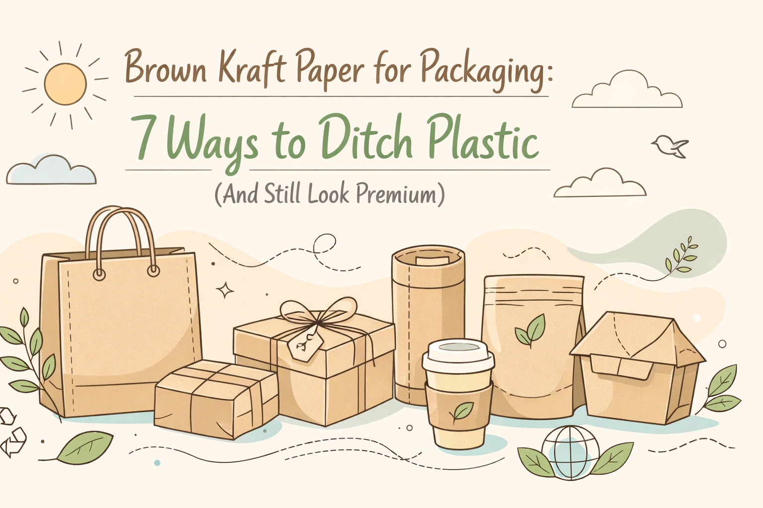 Brown Kraft Paper for Packaging: 7 Ways to Ditch Plastic (And Still Look Premium)