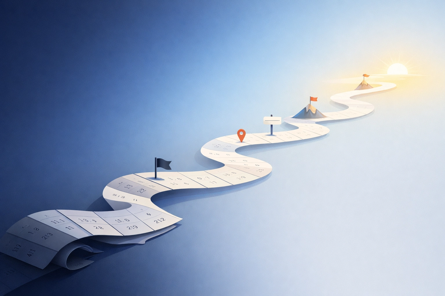 Visual timeline showing the 30-day probate process journey in the UK