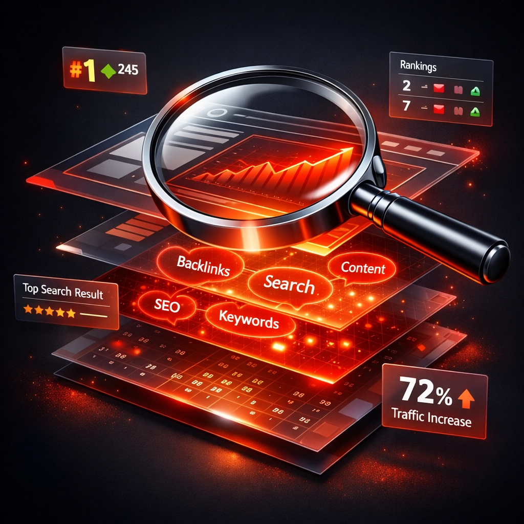 SEO audit analysis revealing website data, keywords, and analytics insights