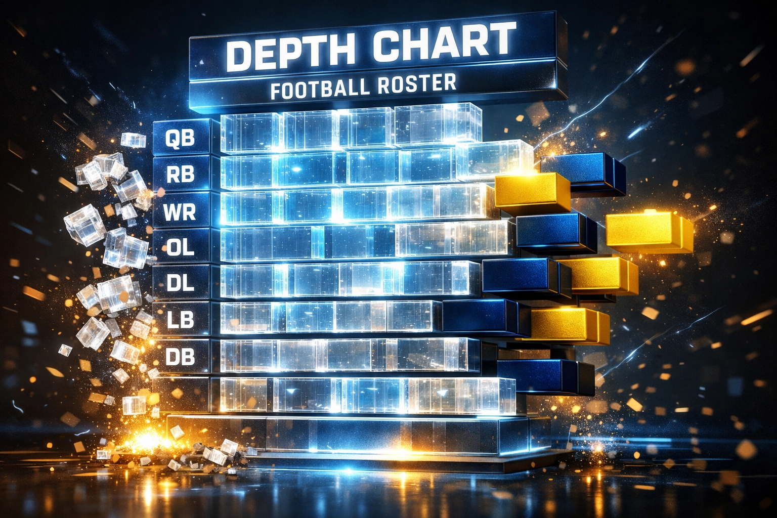 Visual representation of Cal football roster rebuild through transfer portal additions