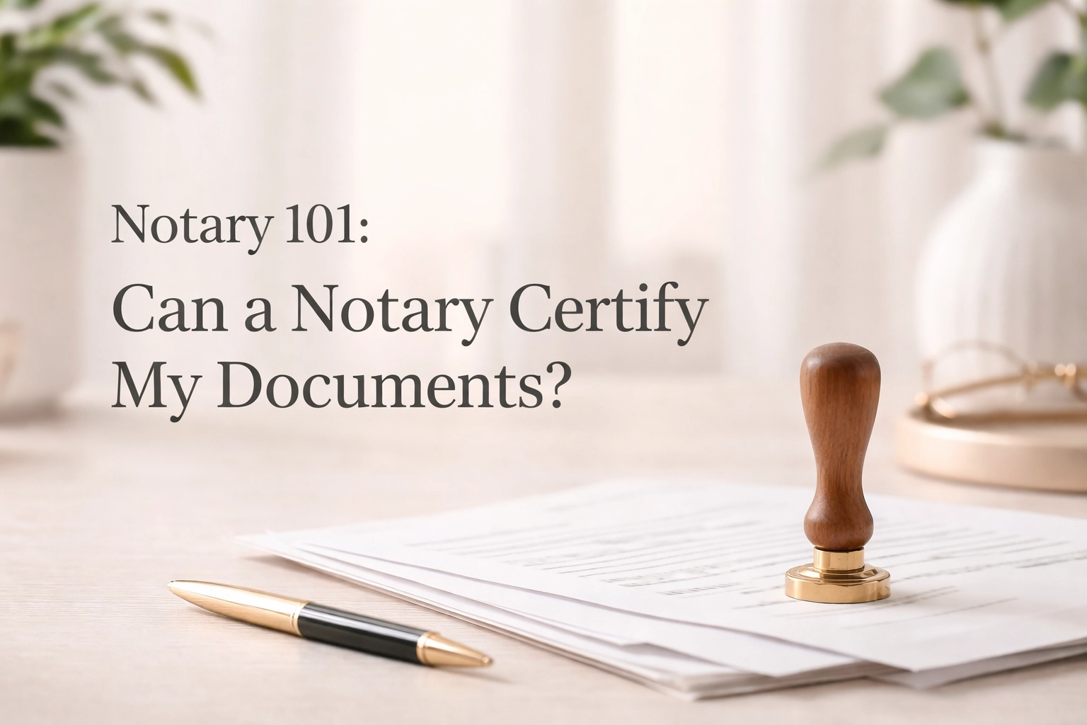 [HERO] Notary 101: Can a Notary Certify My Documents?