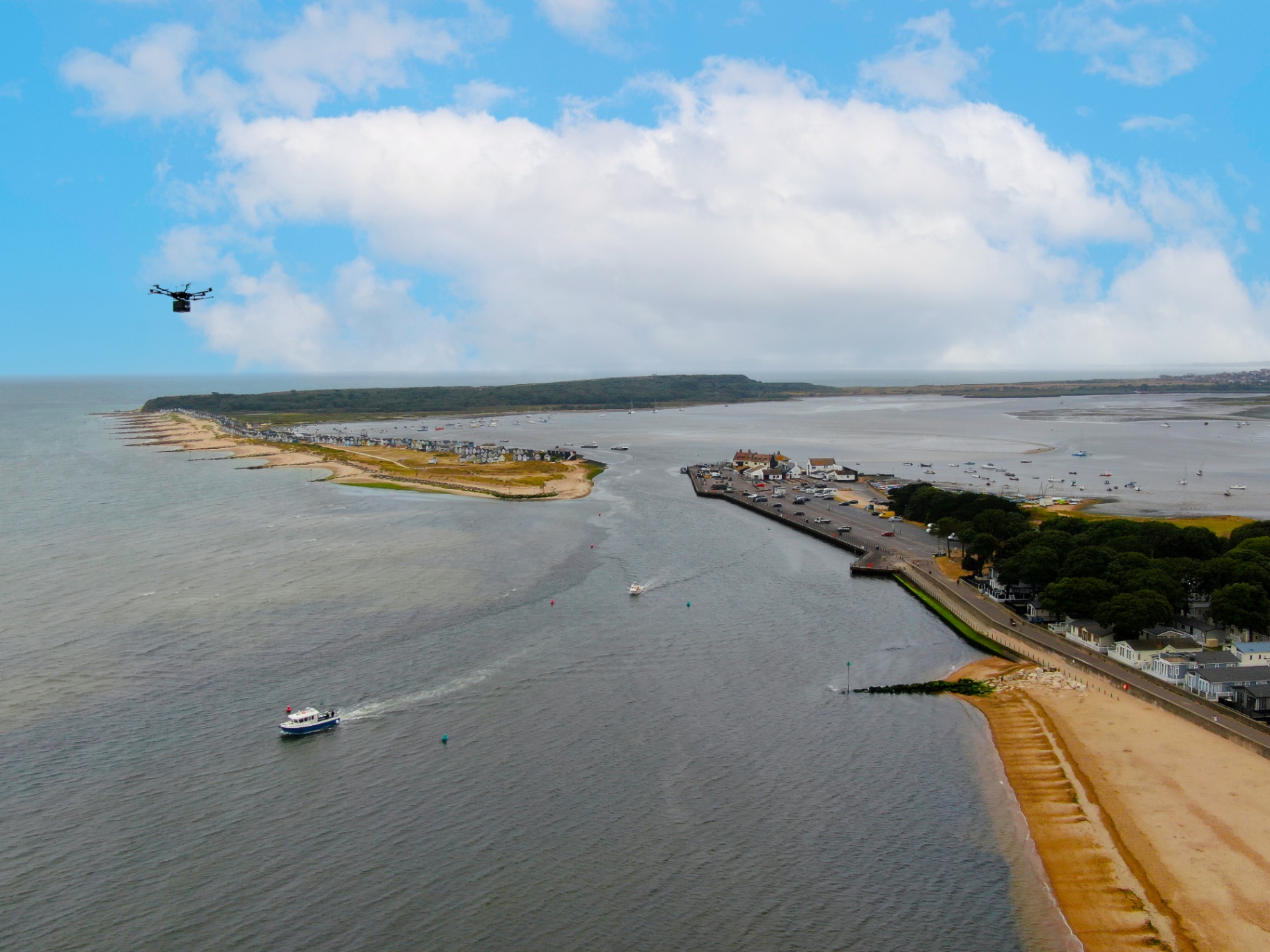 Drone Ash Scattering over Coastal UK Location
