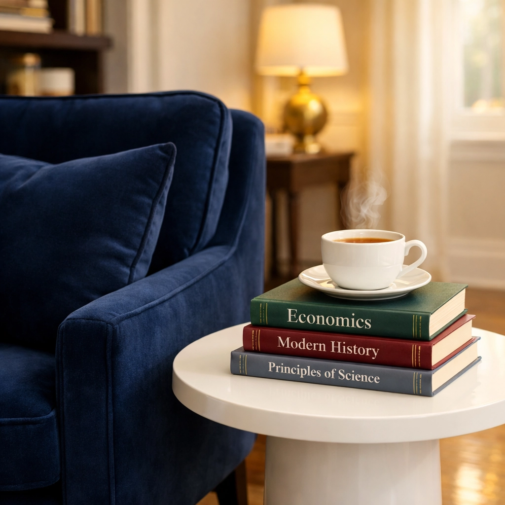 Dust-free academic reading nook in Worcester showing consistent maid services Worcester results.