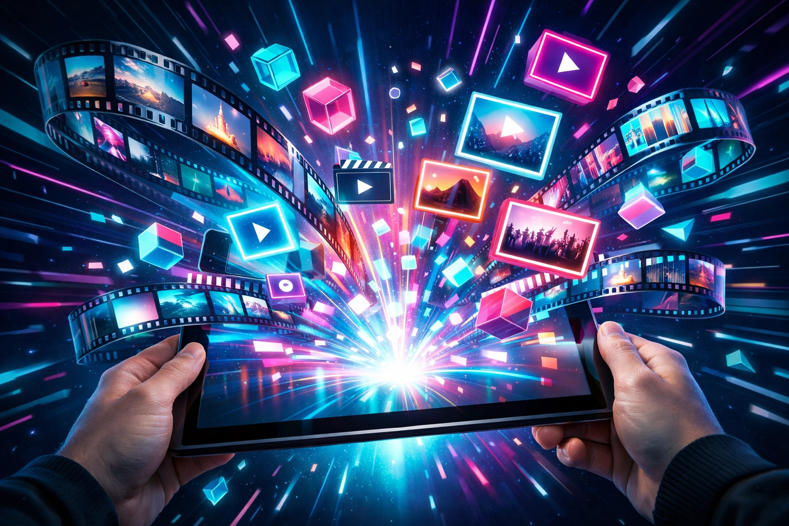 Multimediale Skalierung von Inhalten durch KI für maximale Reichweite.