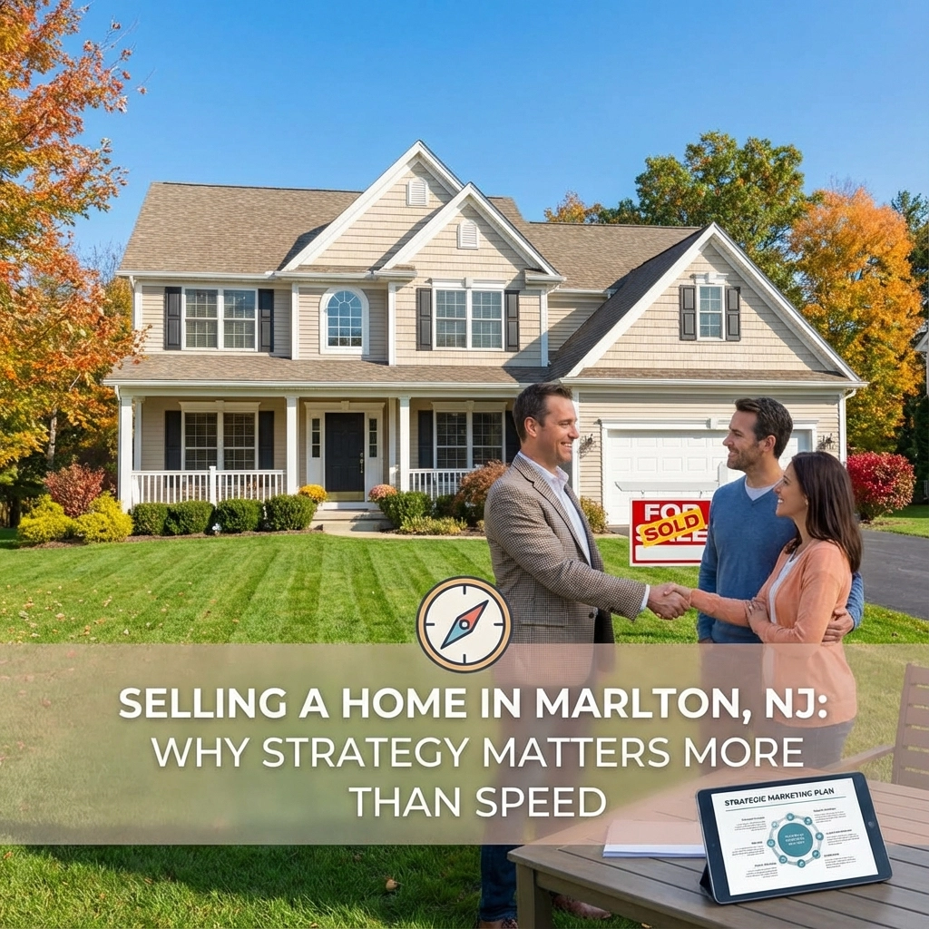 Marlton NJ real estate agent discussing home selling strategy and real estate planning with local homeowners