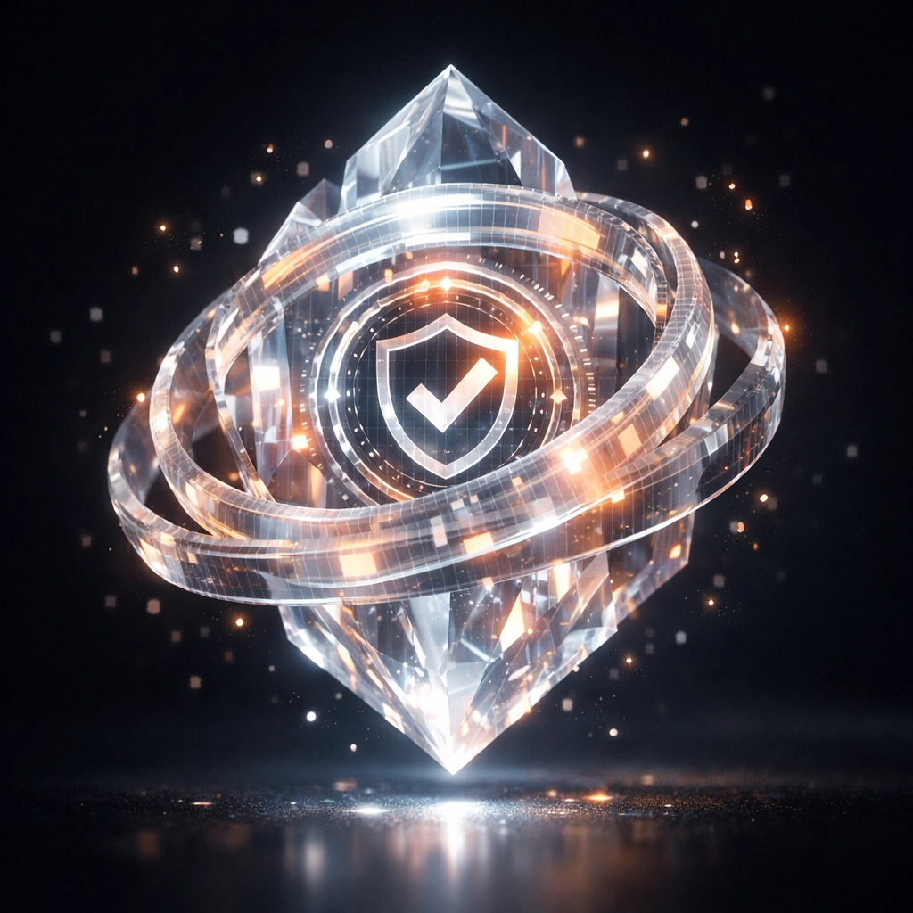 Secure holographic NFT receipt seal for transparent and immutable business accounting records.