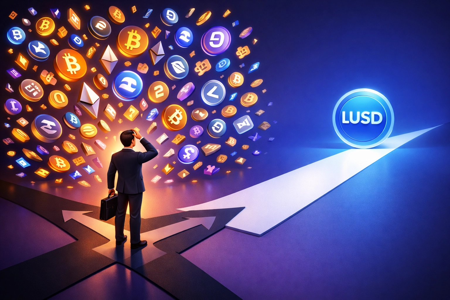 Cryptocurrency payment chaos versus LUSD stablecoin simplicity for merchant transactions