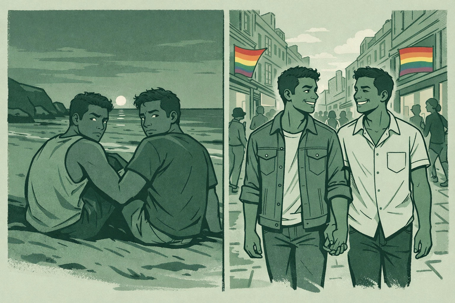 Gay couple escaping Mauritius persecution for freedom in London