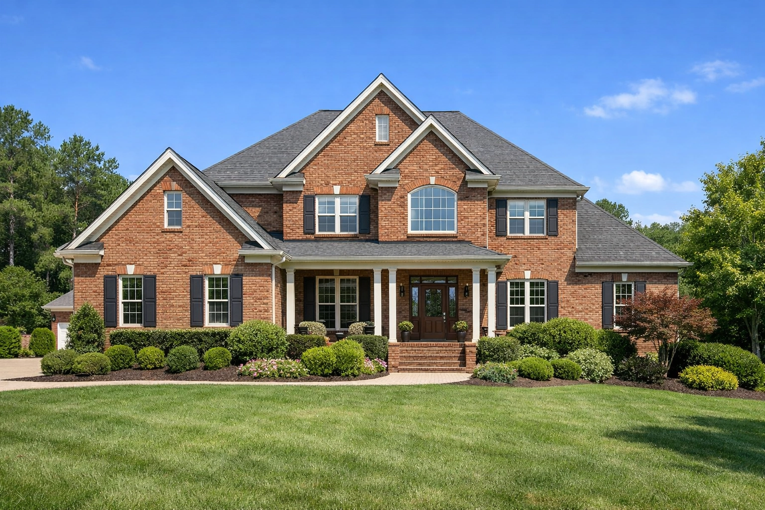 Two-story brick home in Triad NC