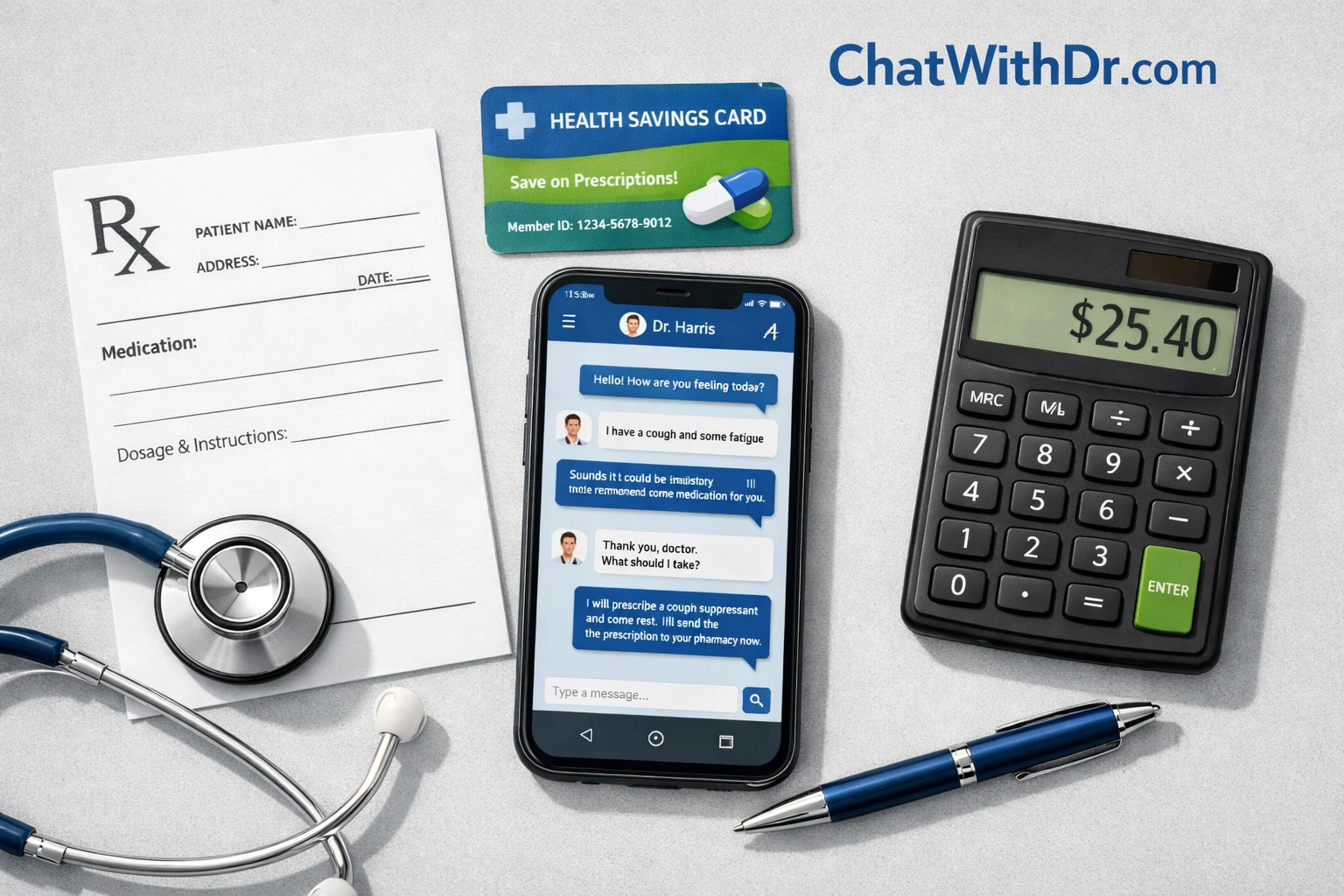 Prescription savings card and calculator showing reduced Wegovy and Zepbound costs
