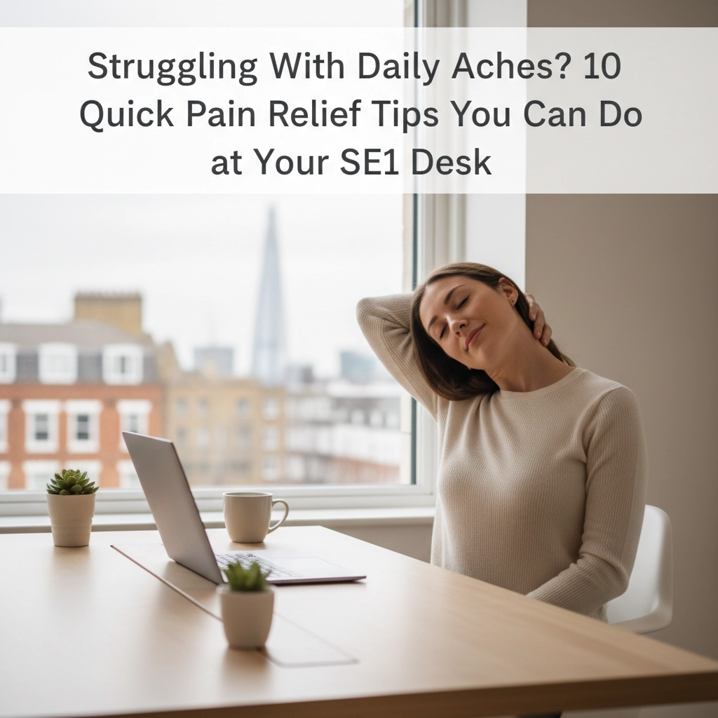 Struggling With Daily Aches? 10 Quick Pain Relief Tips You Can Do at Your SE1 Desk