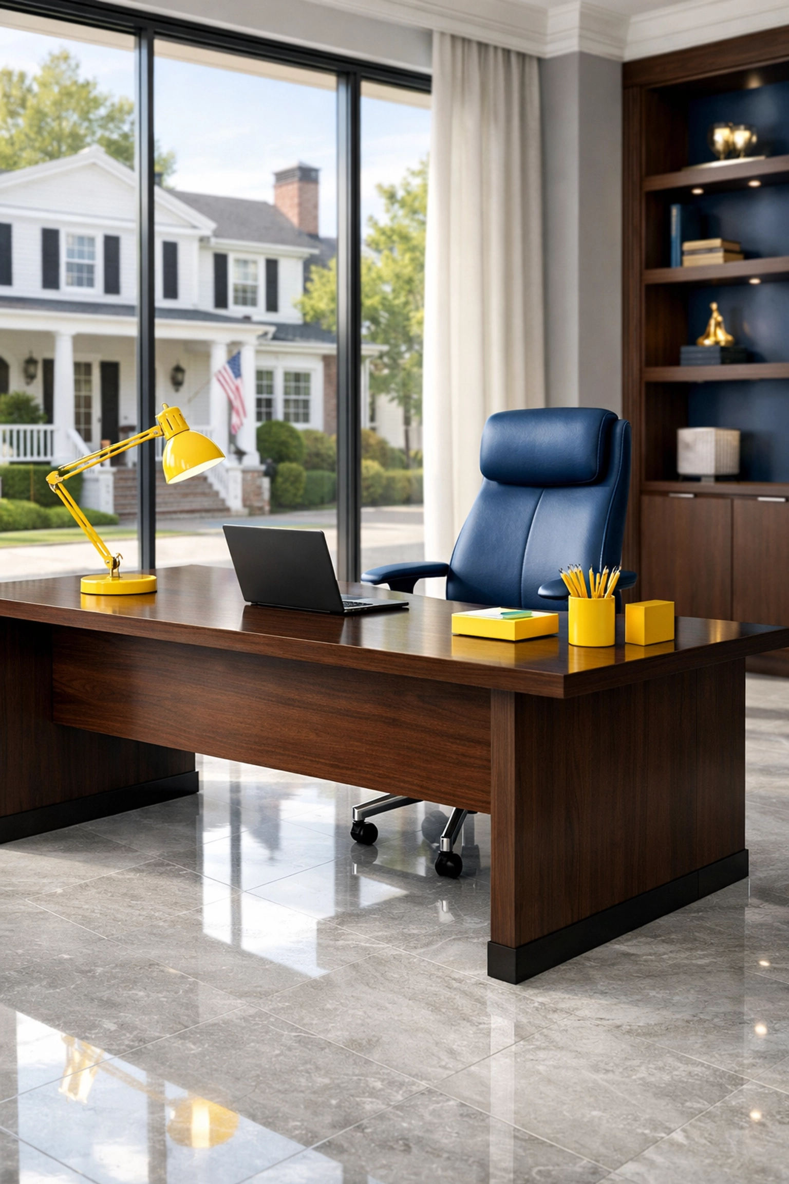 Gleaming sanitized home office in Ashby MA showing the impact of professional commercial cleaning.