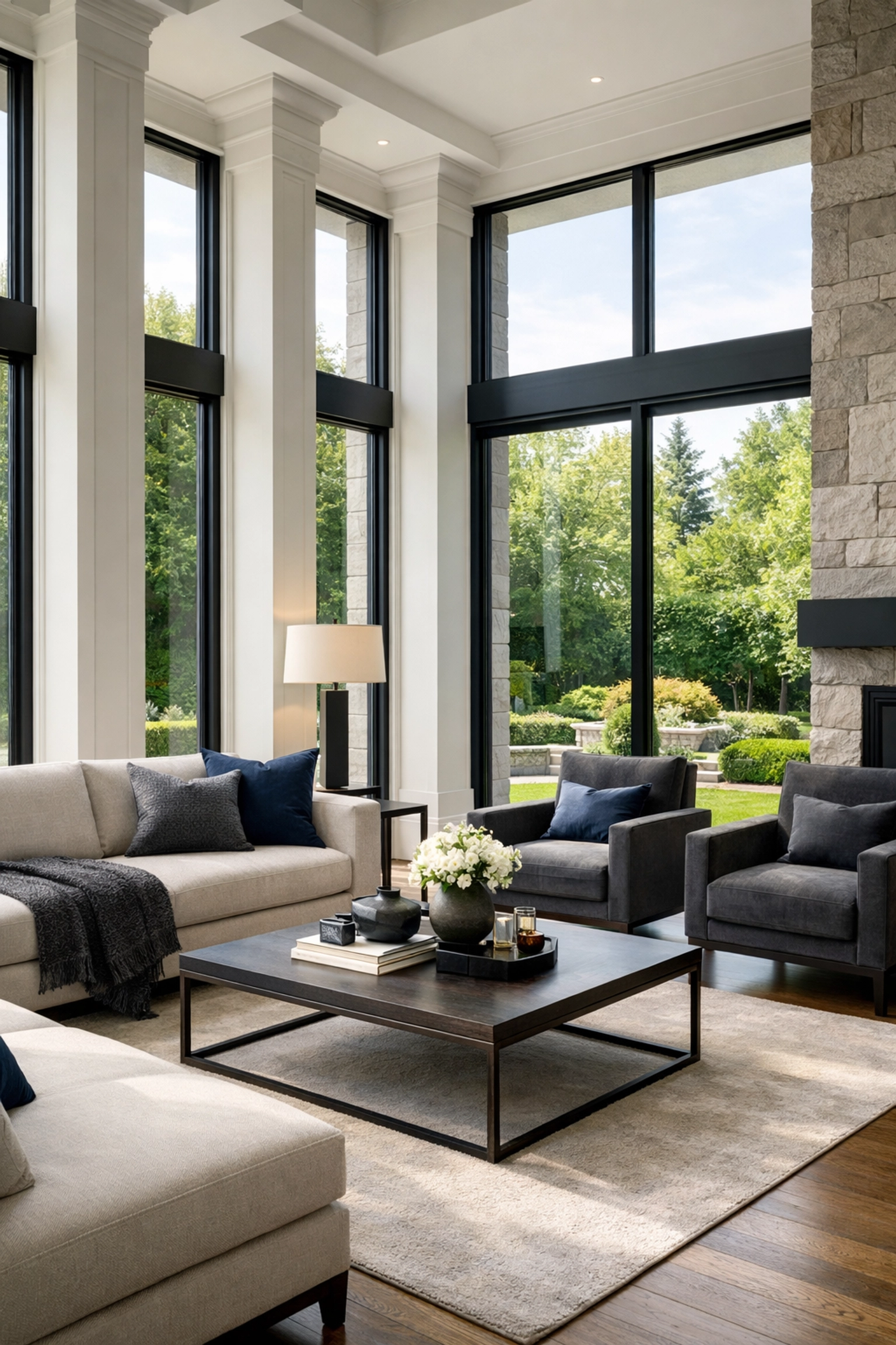 Stunning interior of a contemporary GTA home, showcasing the quality of the Ontario real estate market.