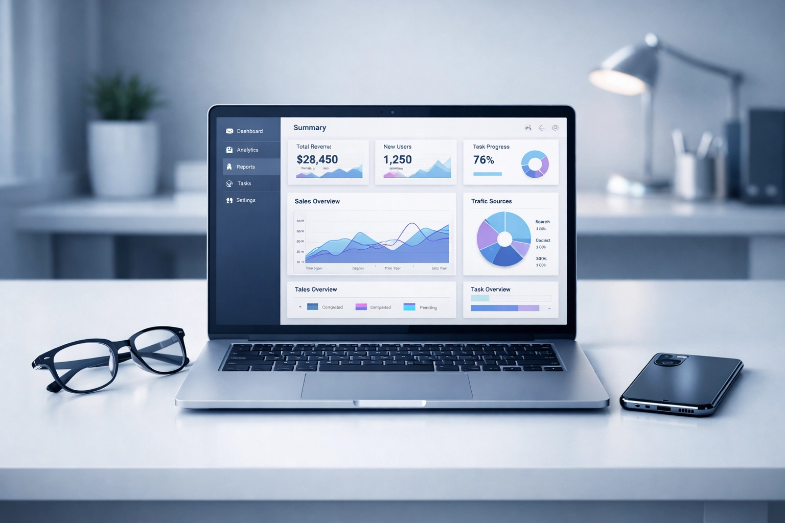 Payroll software dashboard on a laptop for managing 2026 SSP calculations and employee data.