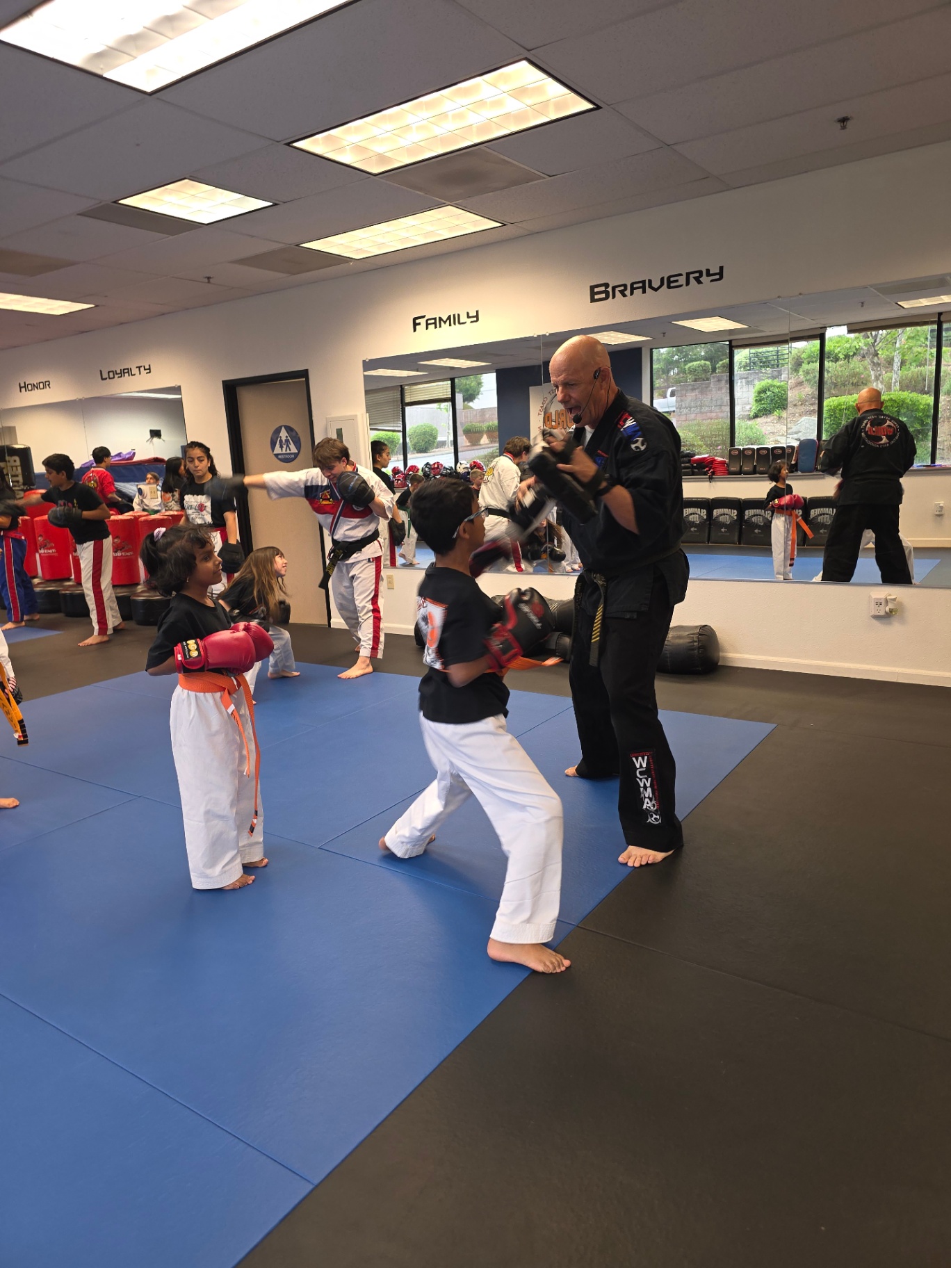 Martial Arts Class Practice