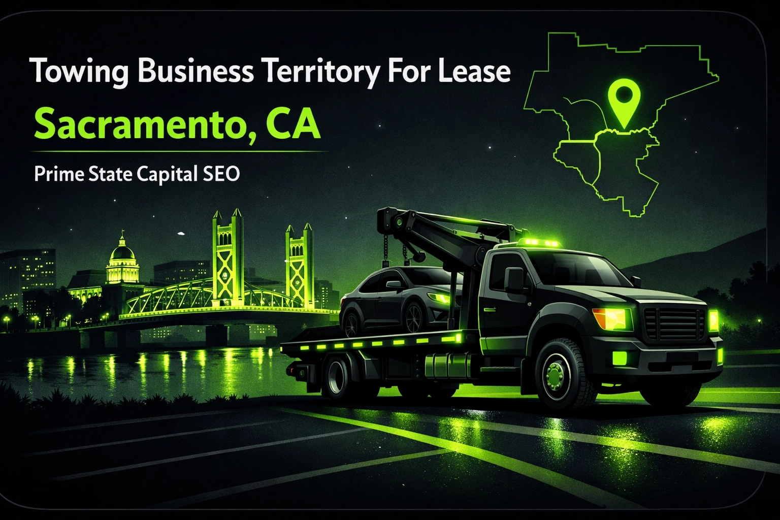 [HERO] Towing Business Territory For Lease: Sacramento, CA - Prime State Capital SEO