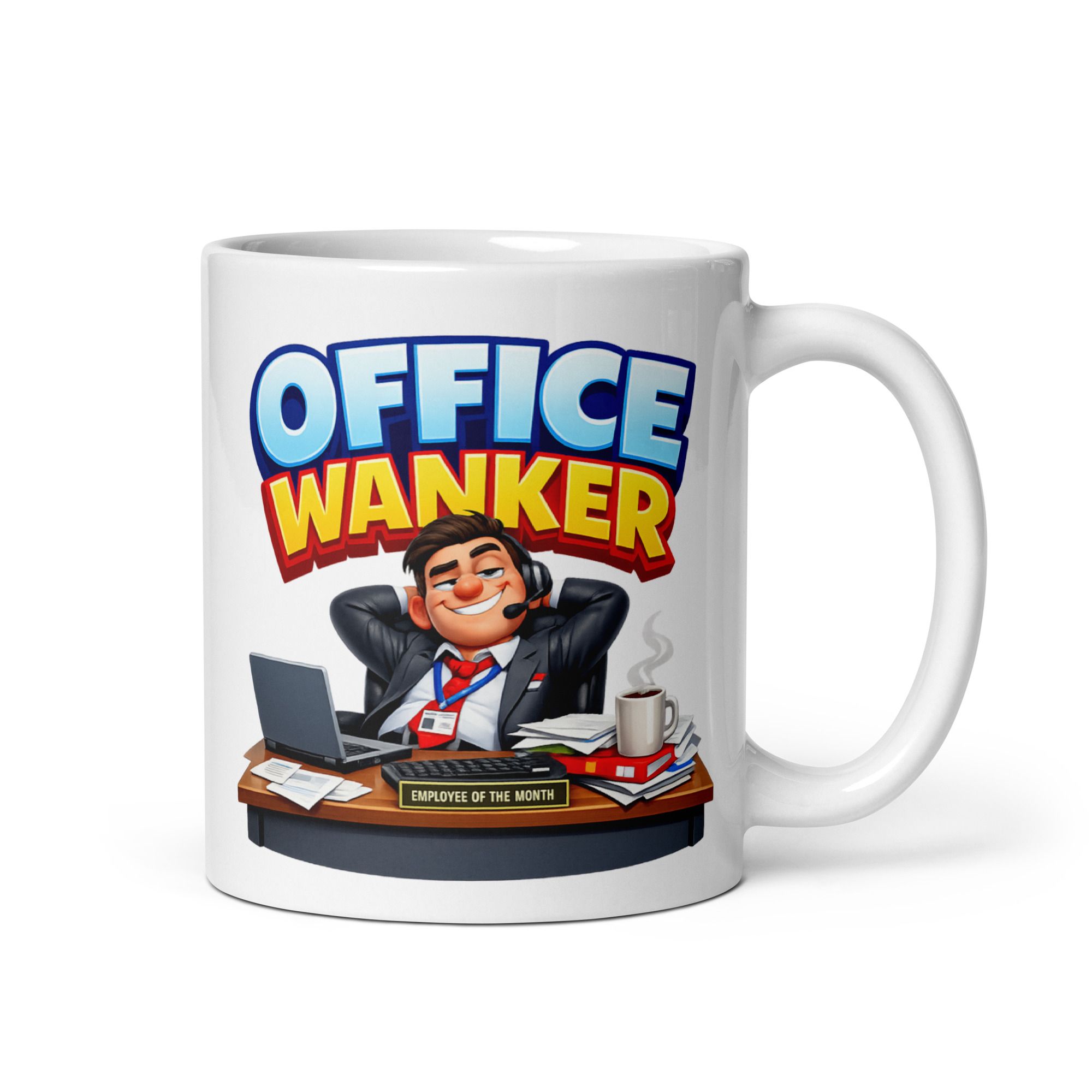 Rude office wanker mug for secret santa gifts