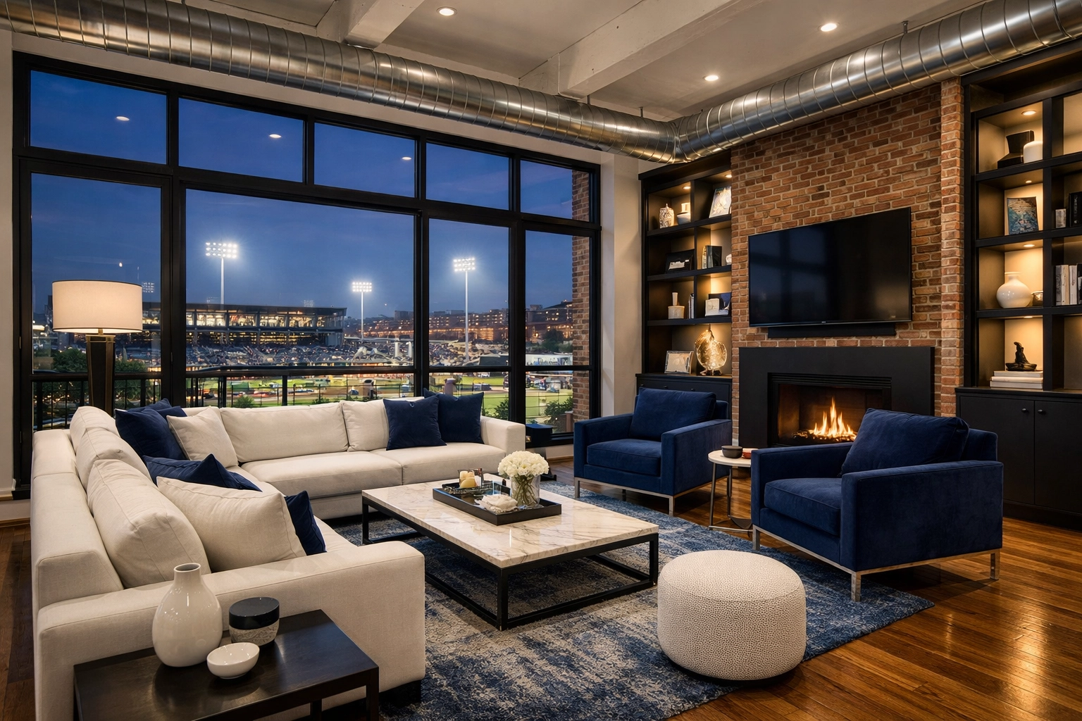 Detailed deep cleaning Worcester loft apartment near Polar Park featuring dust-free living areas.