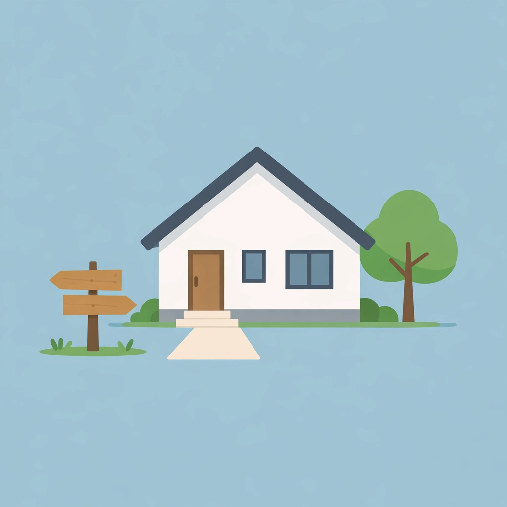 Casa moderna simbolizando el logro de tener un hogar propio mediante crédito saludable.