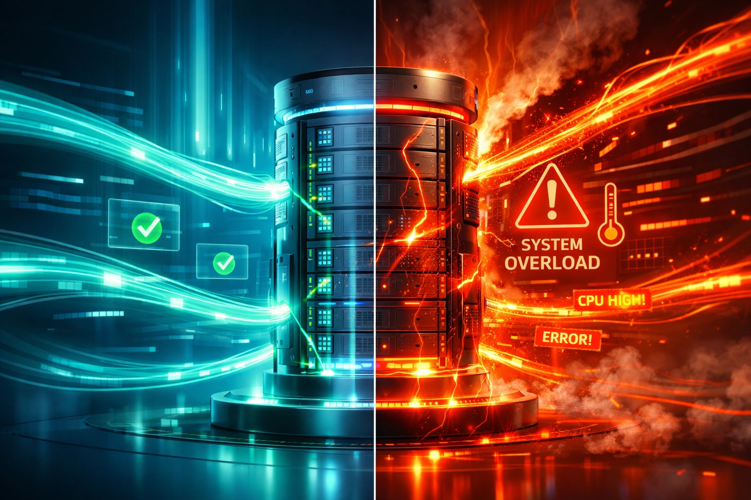 Overloaded ServiceNow MID server showing performance issues from discovery processes