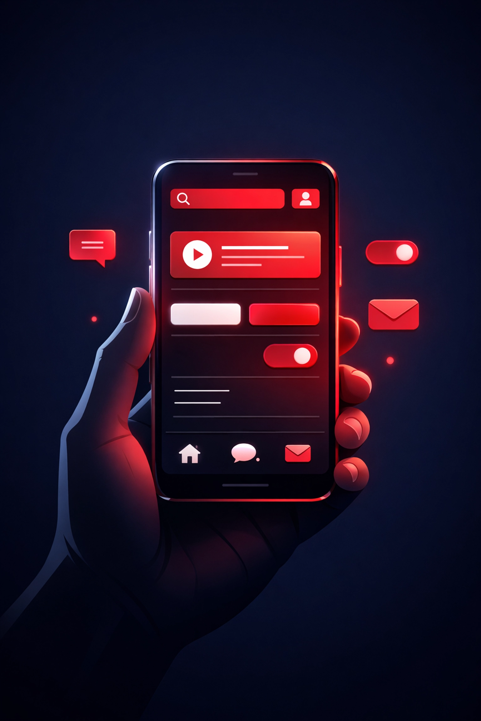 A smartphone showing a responsive mobile layout with clear navigation for Bristol business websites.