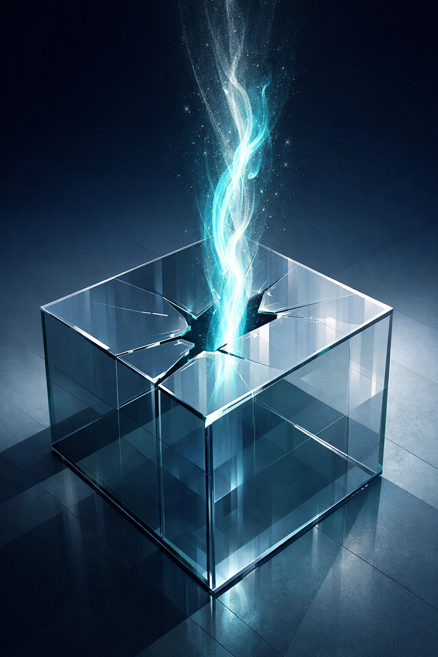 Visual representation of autonomous AI agents breaking through traditional B2B marketing scalability limits.