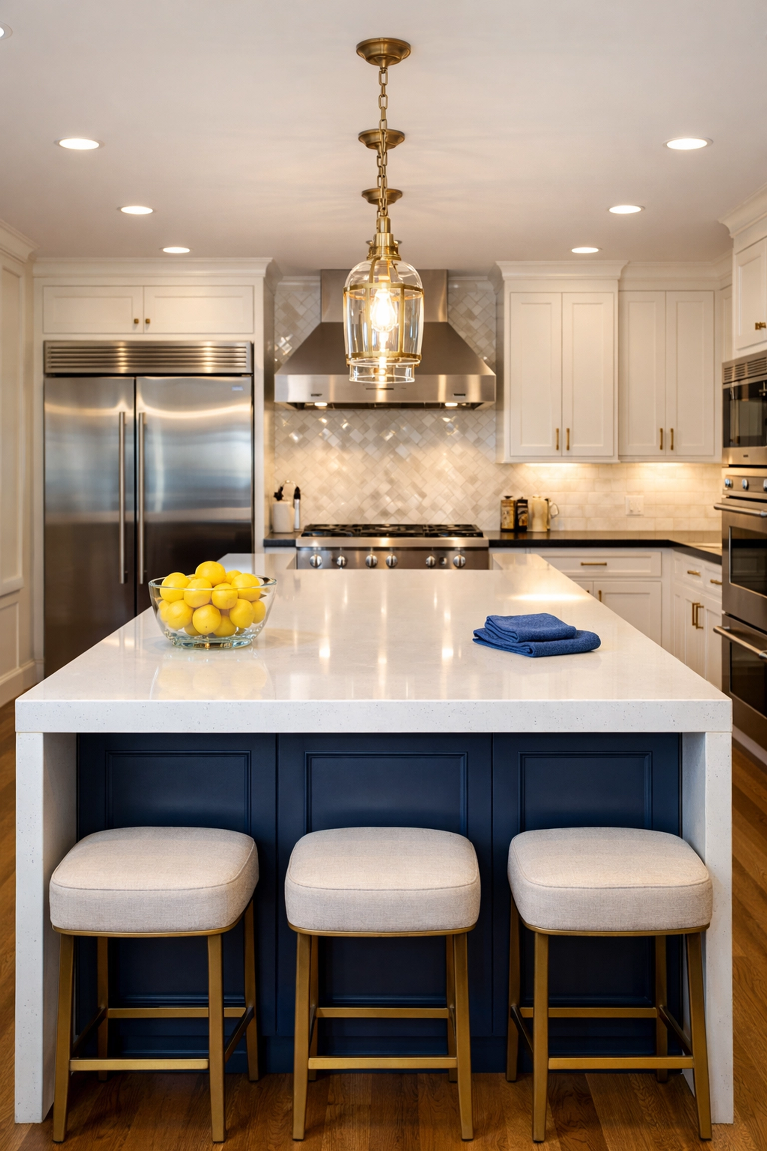 Professional Deep Cleaning Wellesley MA results in a modern gourmet kitchen with polished steel surfaces.