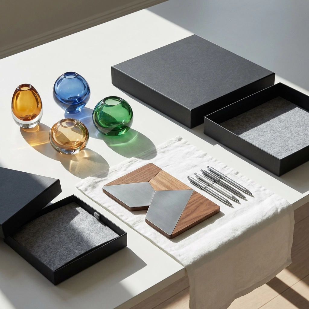 Curated USA-made promotional kit tailored to audience segment