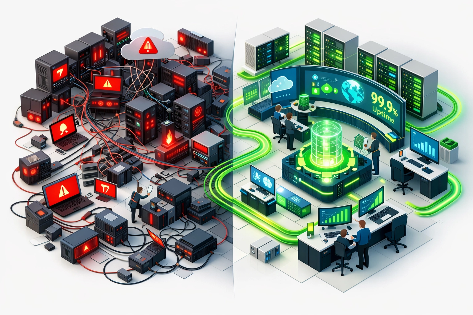 Disconnected IT infrastructure transformed through ServiceNow ITOM ITAM integration