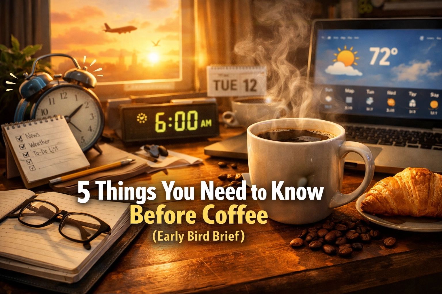 [HERO] 5 Things You Need to Know Before Coffee (Early Bird Brief)