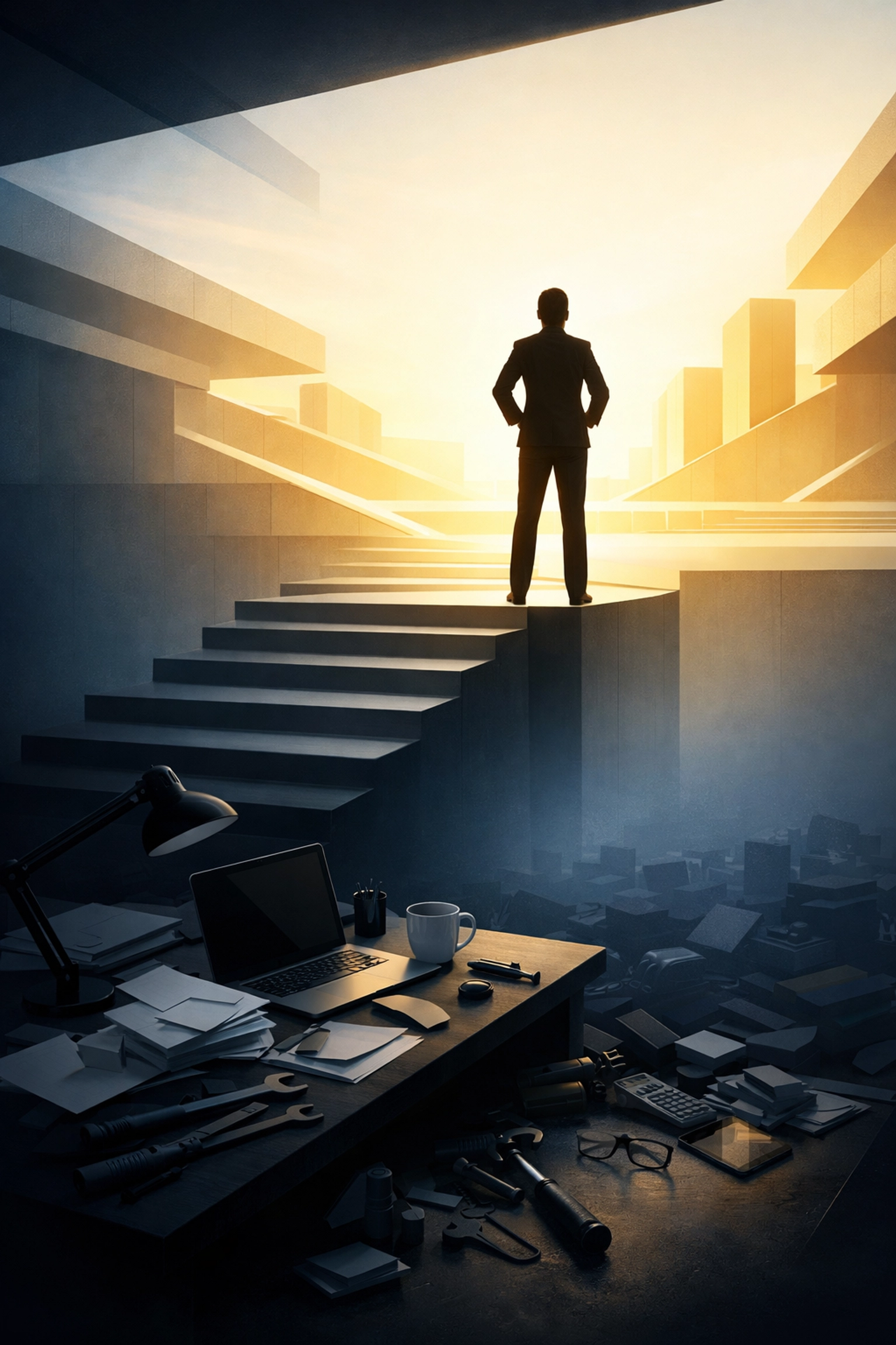 CEO rising from operator mindset to strategic leader with business systems