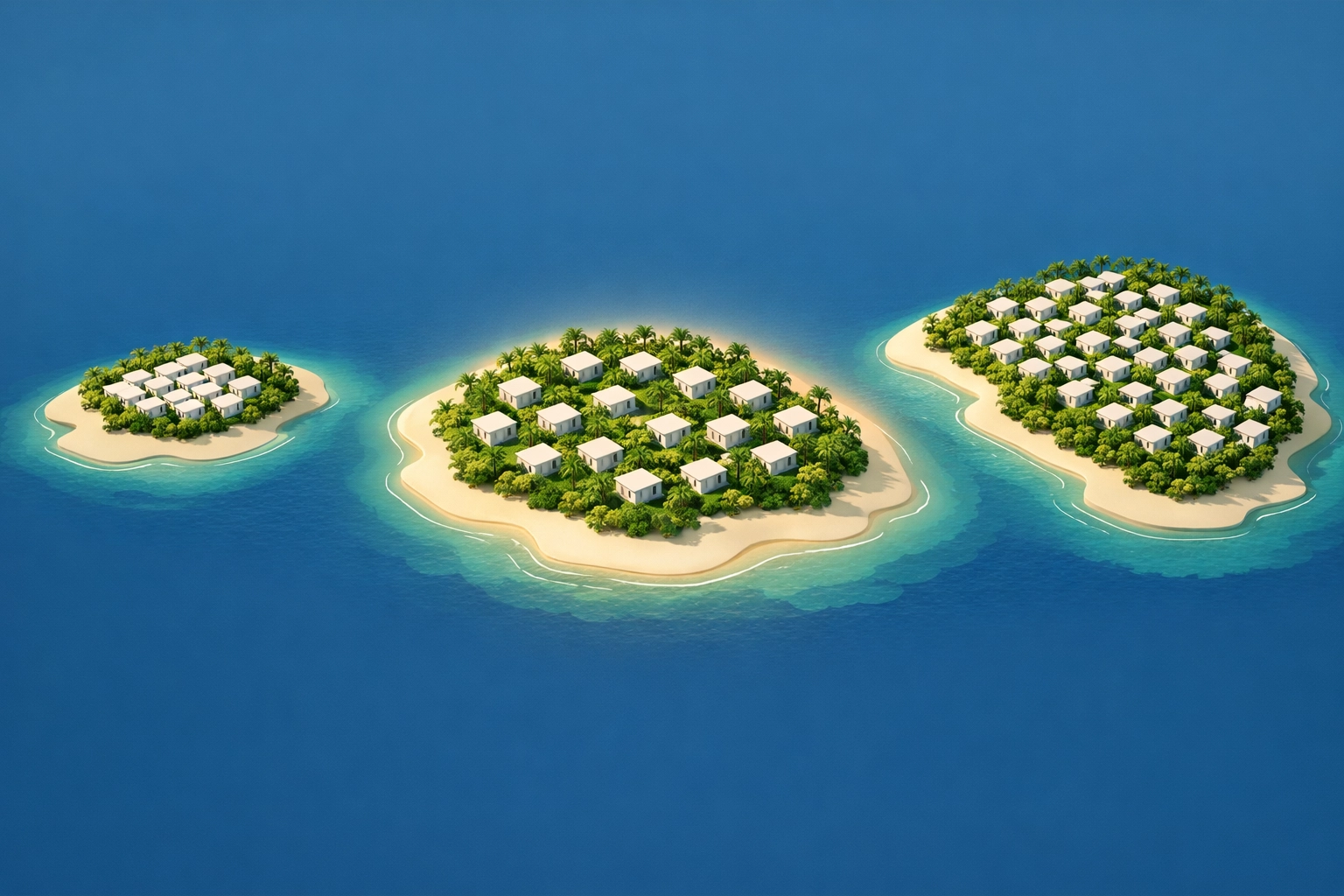 Infographic map showing the ideal villa density for the best maldives luxury resorts and boutique islands.