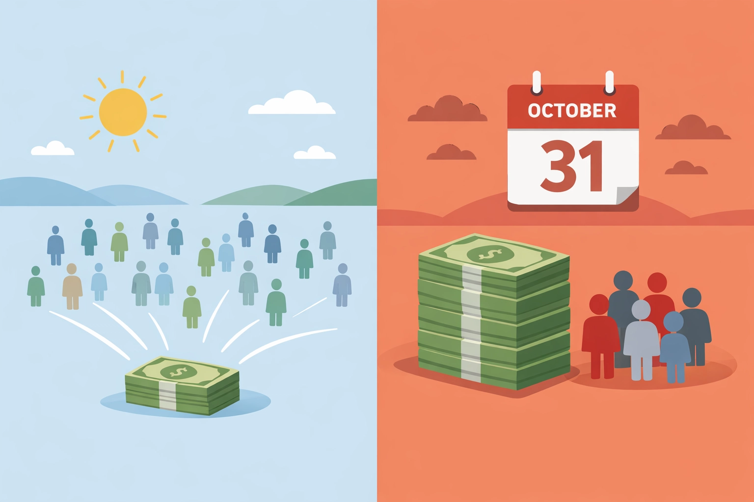 Campaign budget efficiency: early spending reaches more voters than October advertising