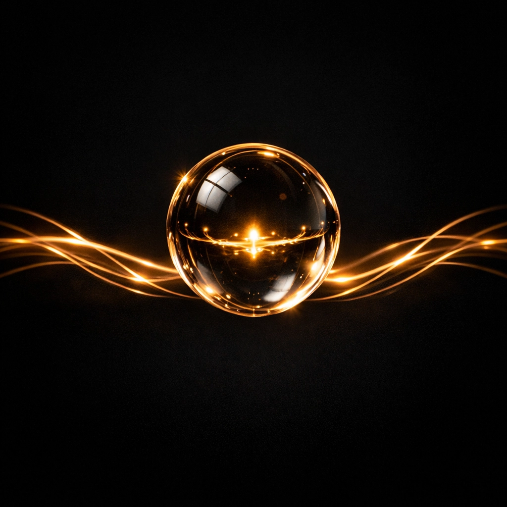 Golden crystal droplet symbolizing metabolic balance and precise hormonal regulation in weight loss.