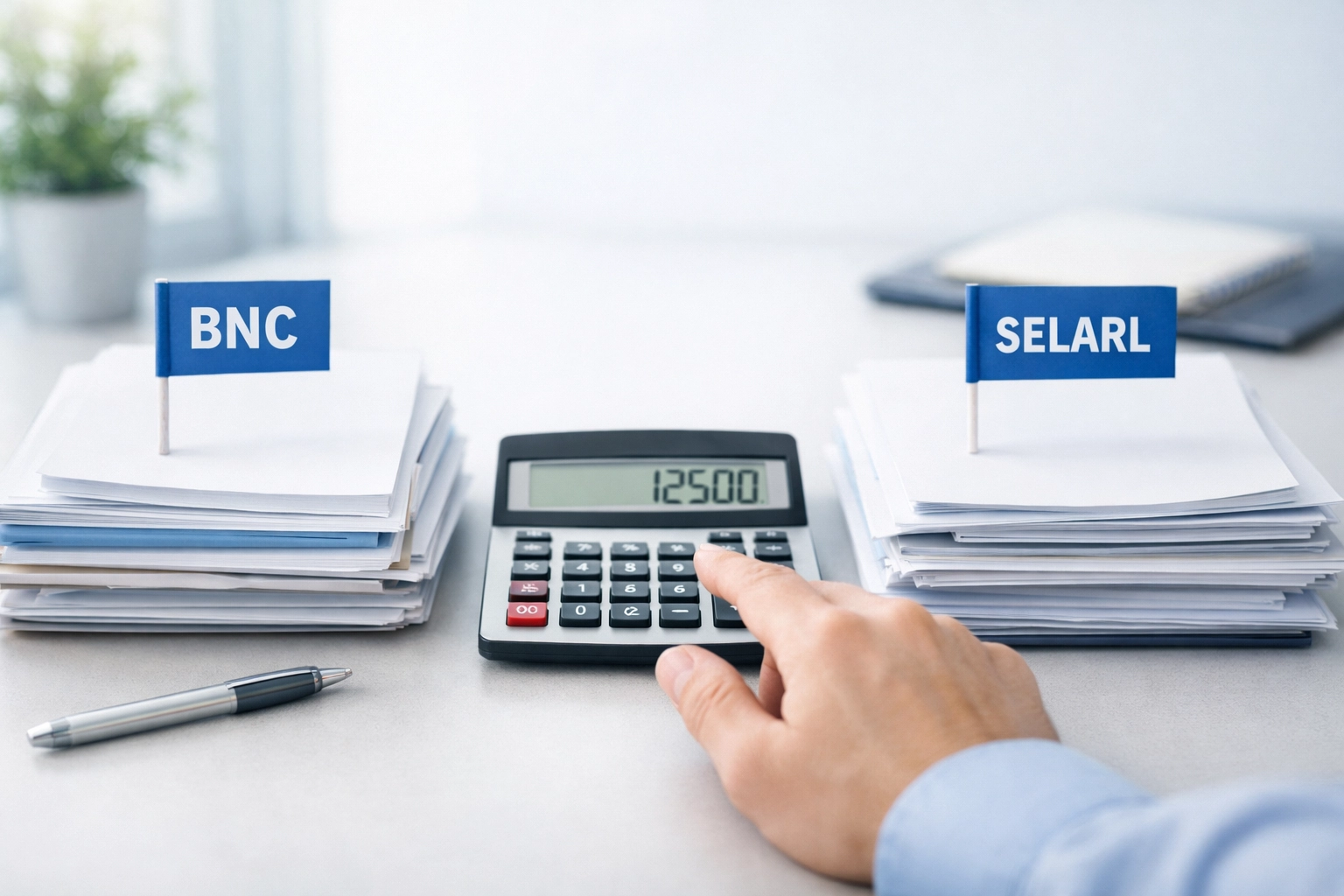 Comparaison statut BNC et SELARL pour médecins libéraux avec calculatrice