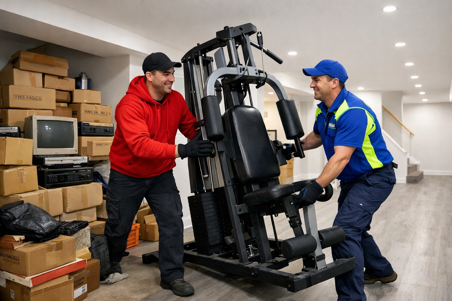 Best Price Junk Removal in North York: Quality Service for Less Junk GTA team providing the best price junk removal in North York with an efficient basement cleanout.