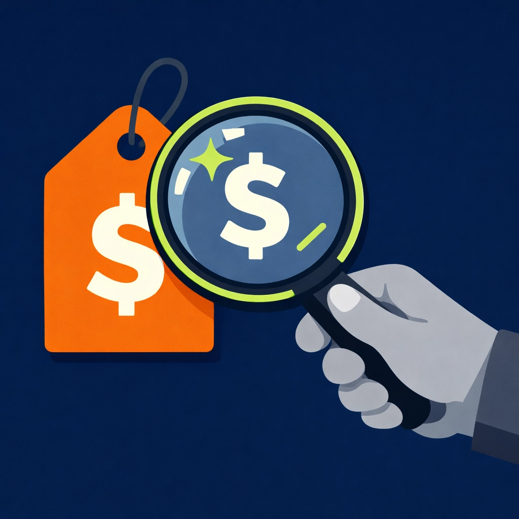 Illustration of transparent pricing for an emergency locksmith Bristol service.