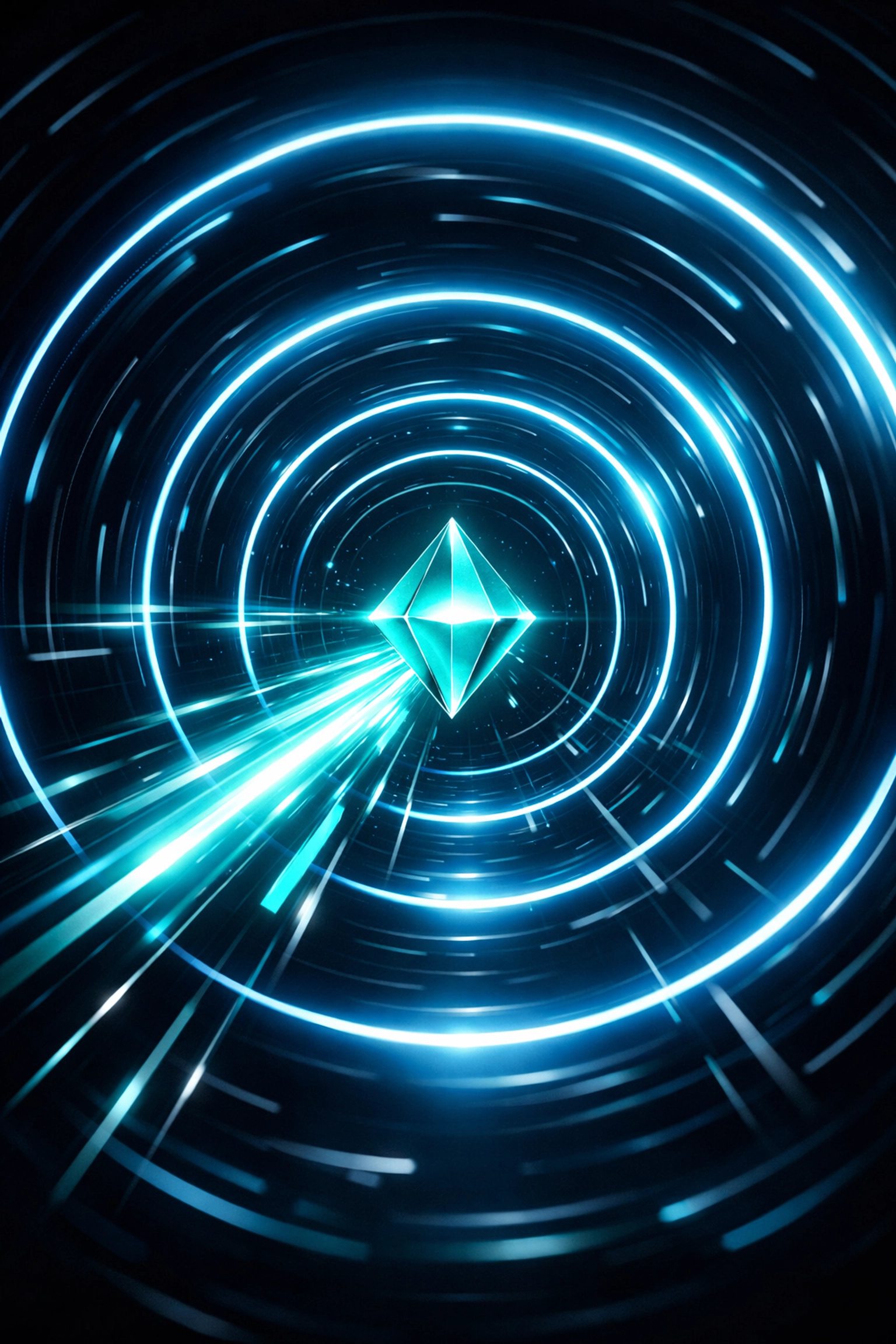 Speed tunnel representing rapid data processing for CI/CD test automation pipelines.