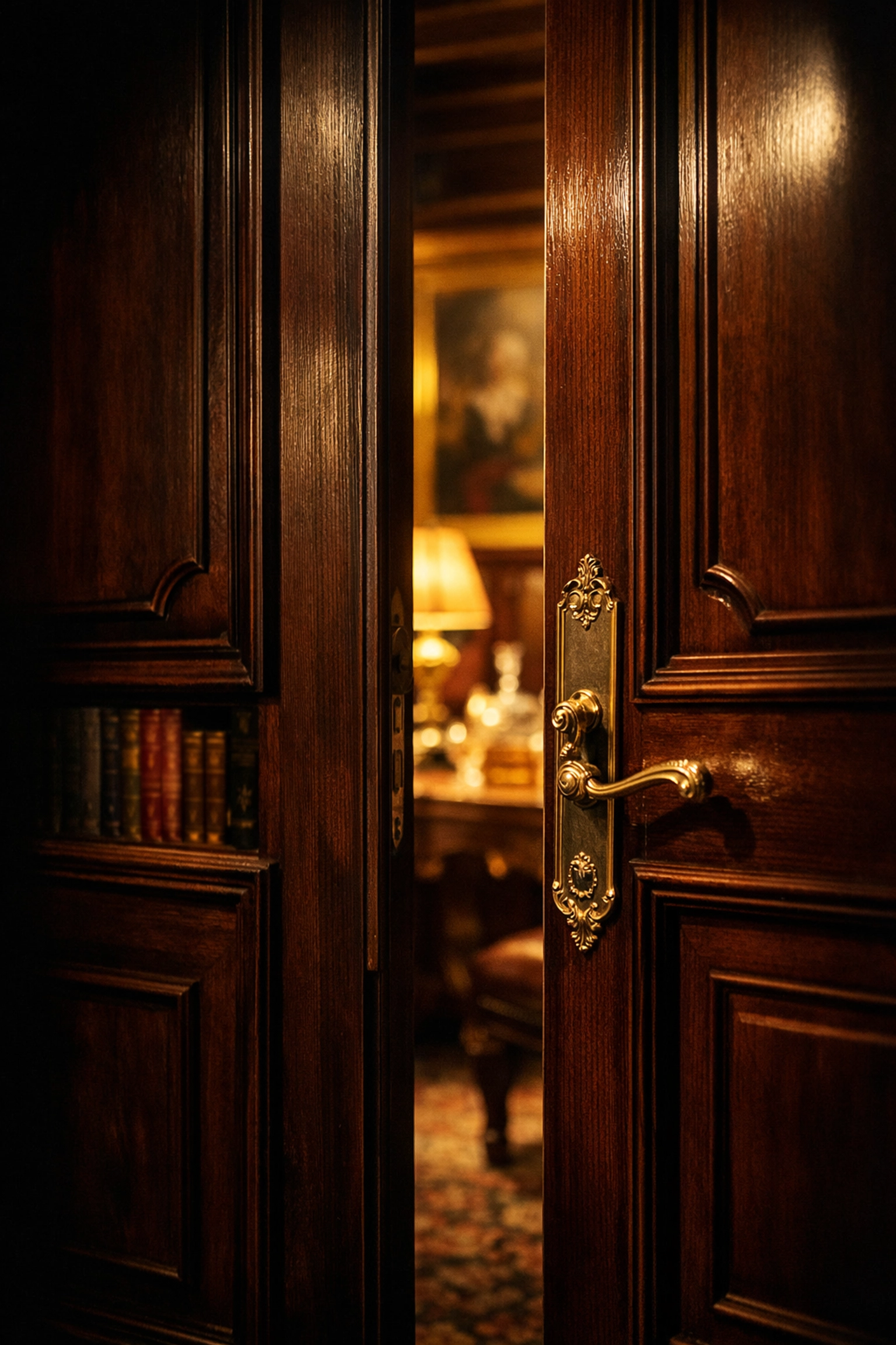 Open door revealing exclusive investment opportunities for accredited investors