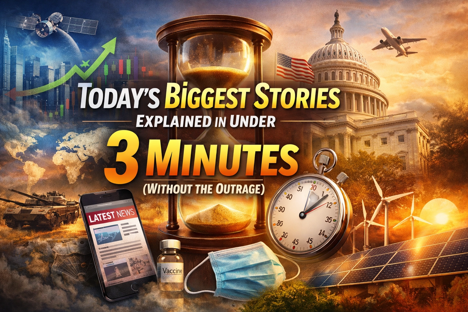 [HERO] Today’s Biggest Stories Explained in Under 3 Minutes (Without the Outrage)