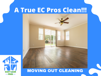 Empty room after professional cleaning