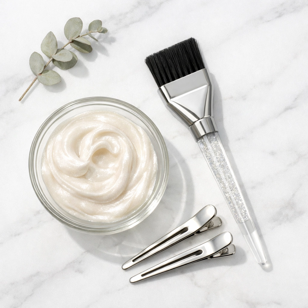 Professional hair coloring tools and conditioning treatments used for expert hair care in Concord NH.