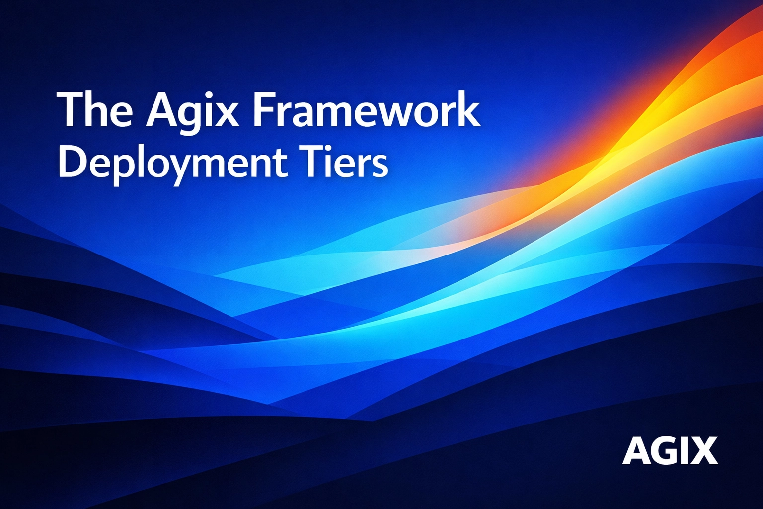 Abstract editorial image for The Agix Framework Deployment Tiers section.