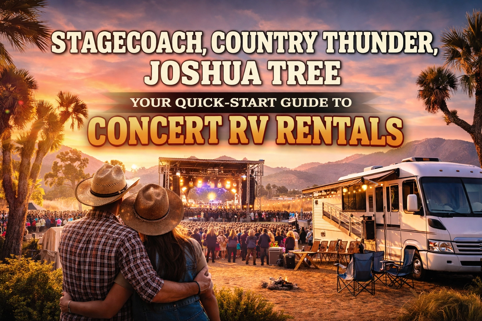 [HERO] Stagecoach, Country Thunder, Joshua Tree: Your Quick-Start Guide to Concert RV Rentals