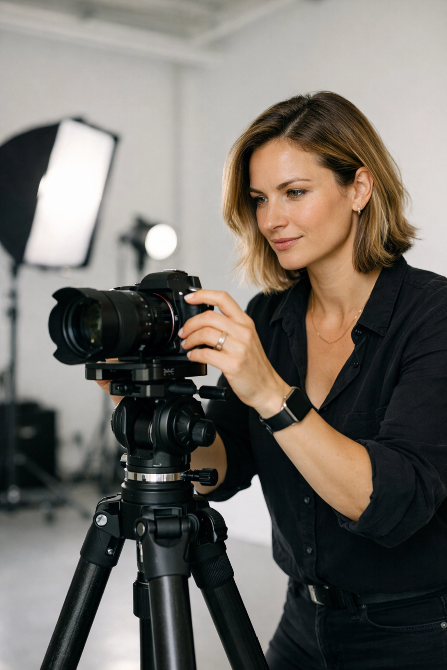The Ultimate Guide to Proshoot.io: Everything You Need to Succeed as a Pro 1 Professional photographer in a sun-drenched studio, representing the high-end standards of Proshoot.io.