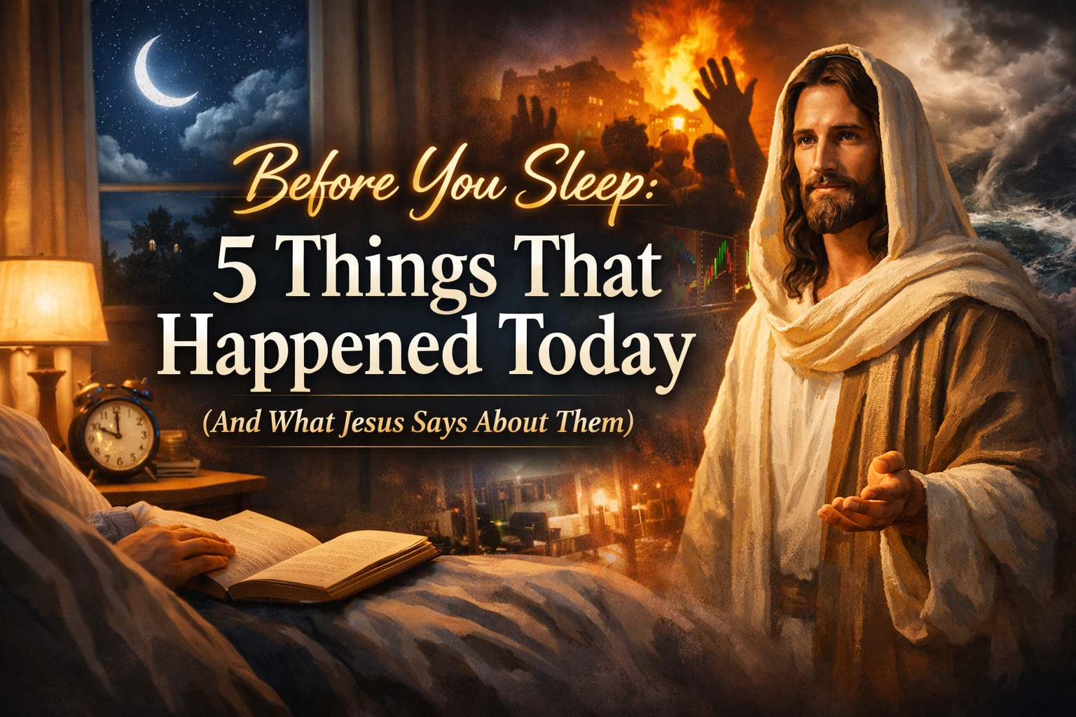[HERO] Before You Sleep: 5 Things That Happened Today (And What Jesus Says About Them)